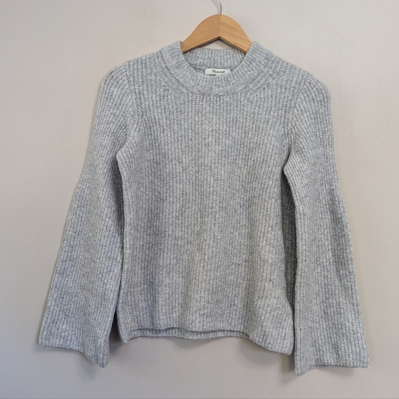 Madewell Ribbed Knit Bell Sleeve Sweater - Picture 2 of 9